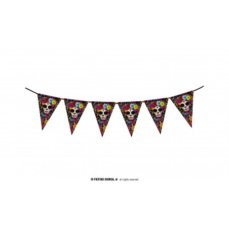 GALLARDETE CATRINA 300 CMS 20X30 CM PAPEL